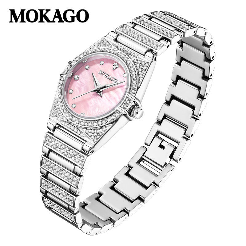 MOKAGO Starry Sky Women’s Watch – Elegant Quartz Fashion Watch with 24-Hour Display