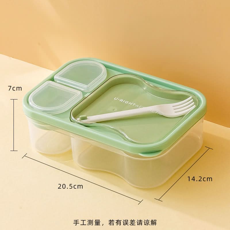 Double Layer Salad Lunch Box – Portable Japanese Meal Box with Compartments