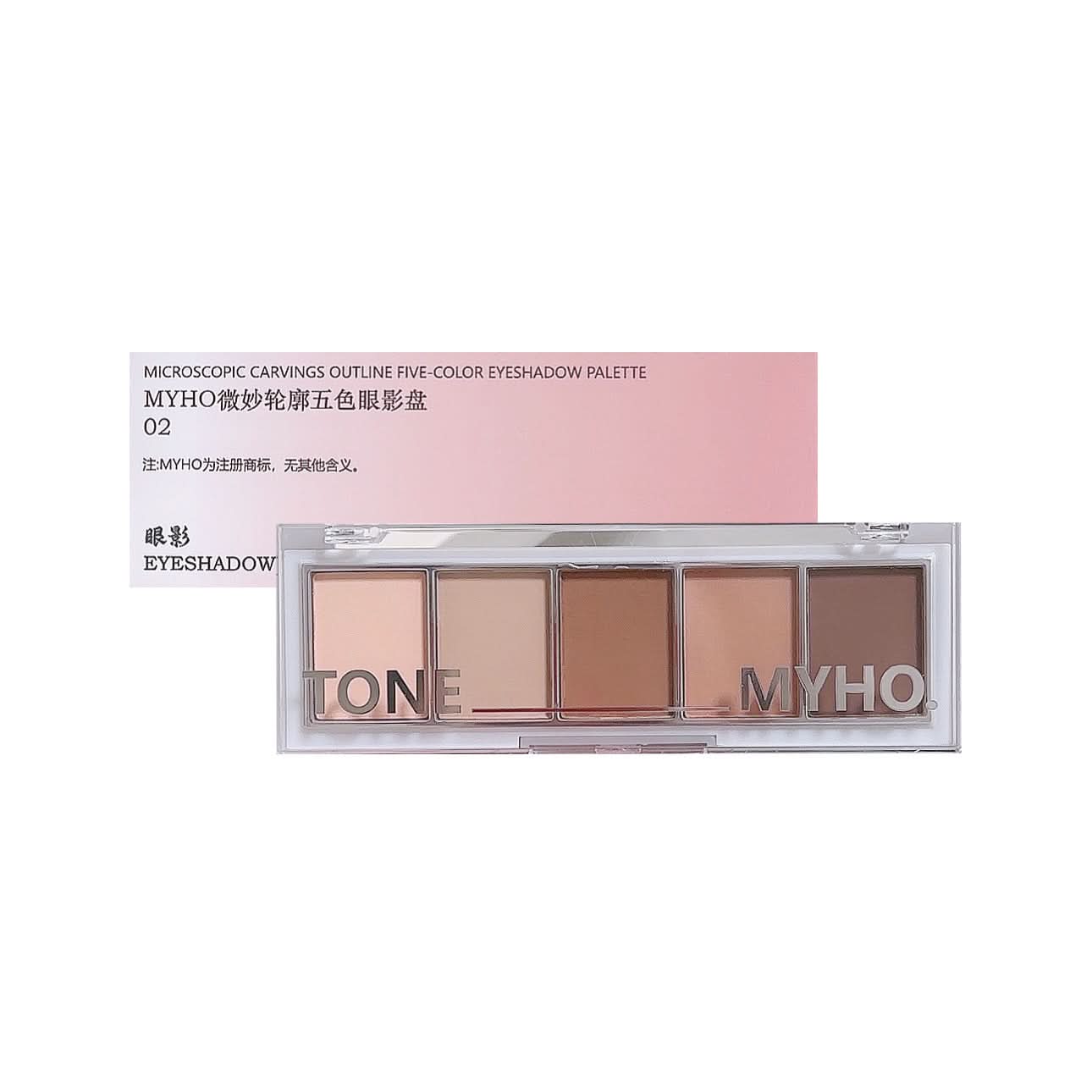 5-Color Contour & Eyeshadow Palette – Matte & Pearlescent