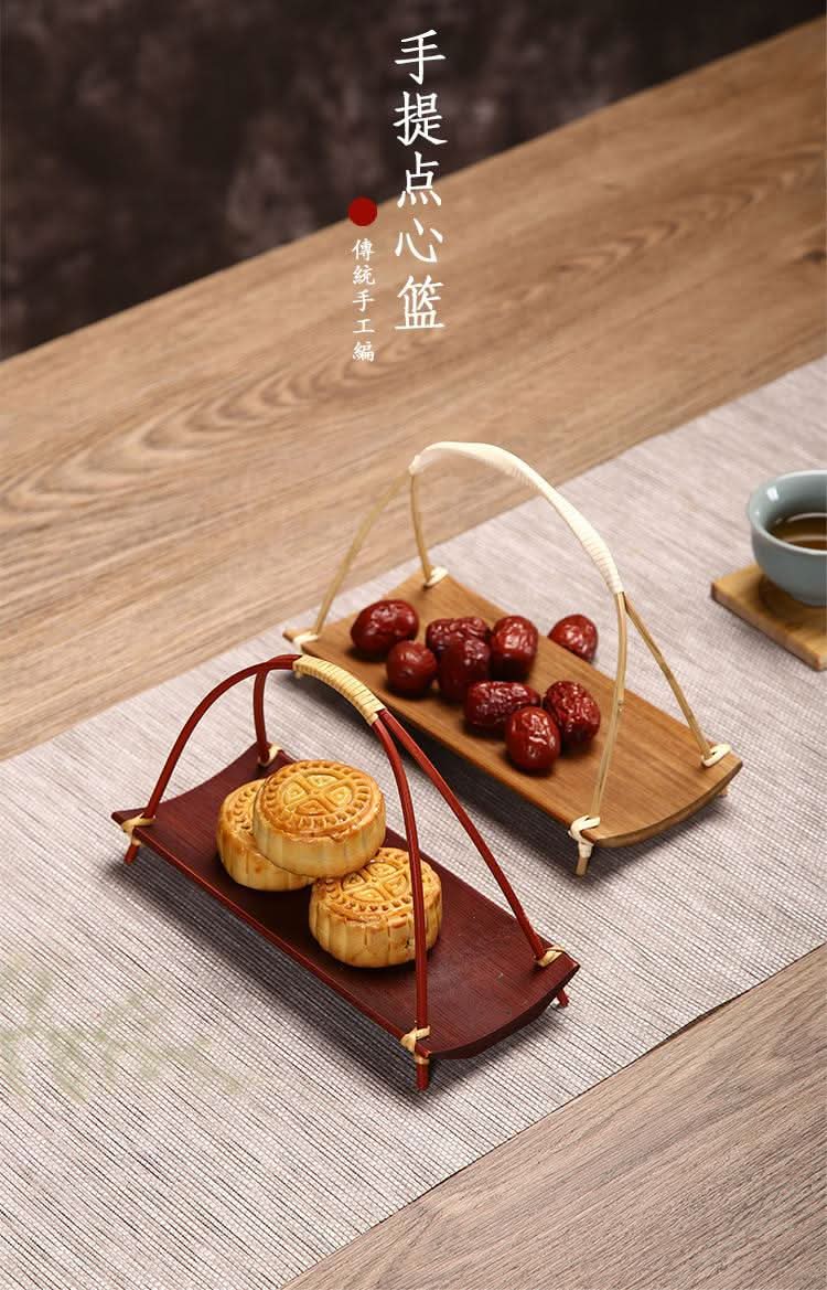 Handmade Bamboo Dessert Tray
