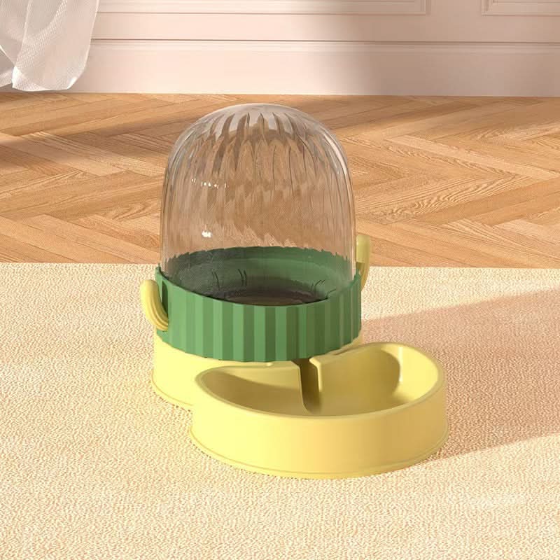 Automatic Cactus Pet Feeder and Water Dispenser