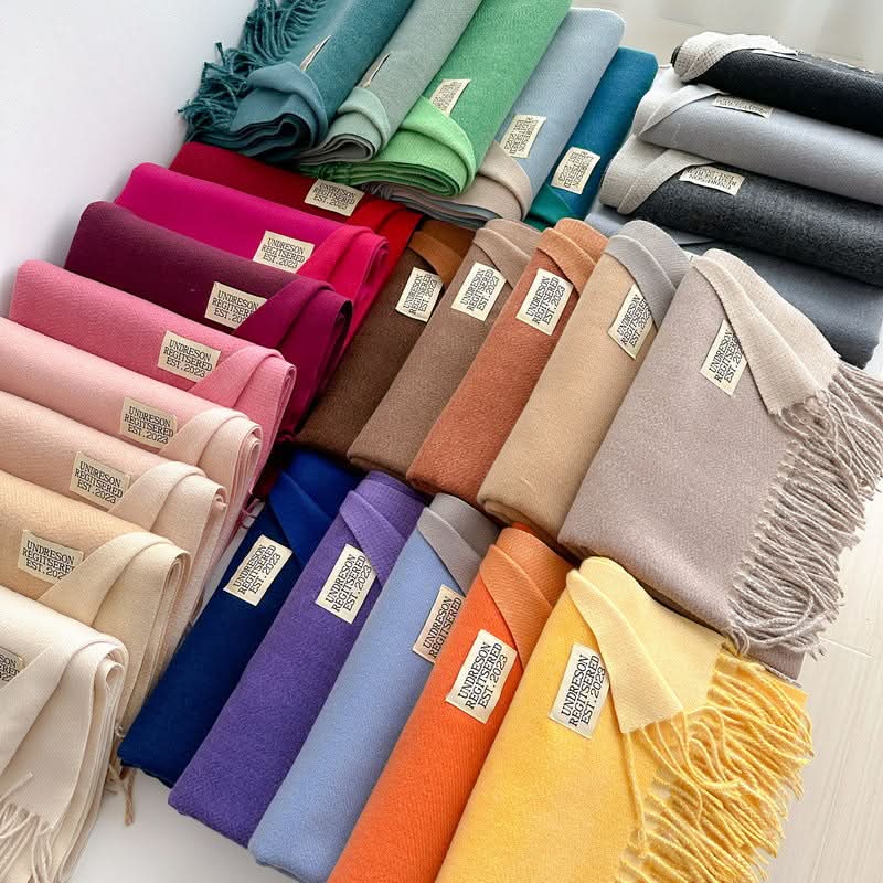 Korean Style Double-Sided Imitation Cashmere Scarf