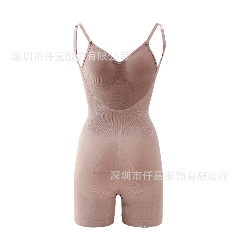 Women's Body Shaping Sexy Backless Base Tunic Underwear plus size Body Shaping Tight Tunic