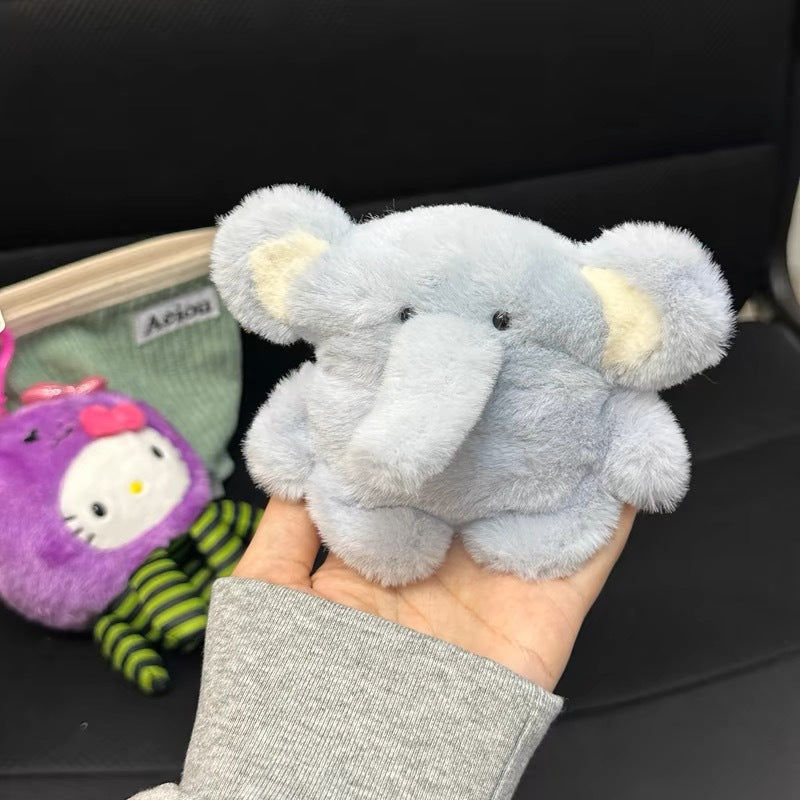 Plush Elephant AirPods Case – Cute Light Blue Cover for AirPods 1/2/3/Pro