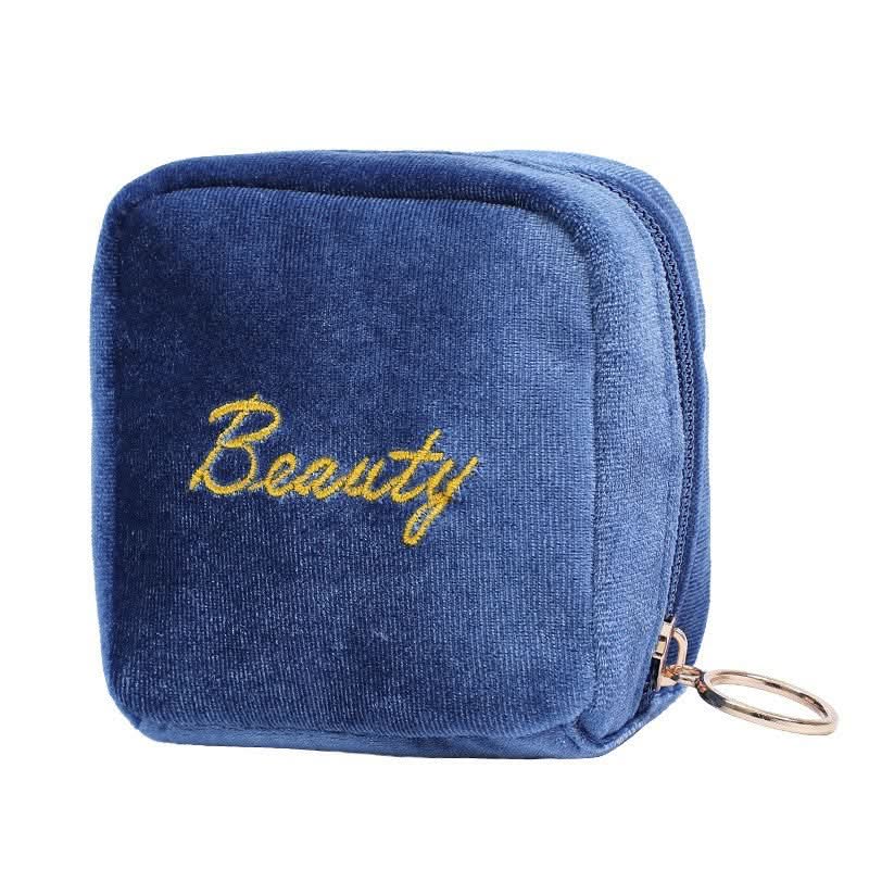 Korean Velvet Cube Makeup Bag for Lipsticks