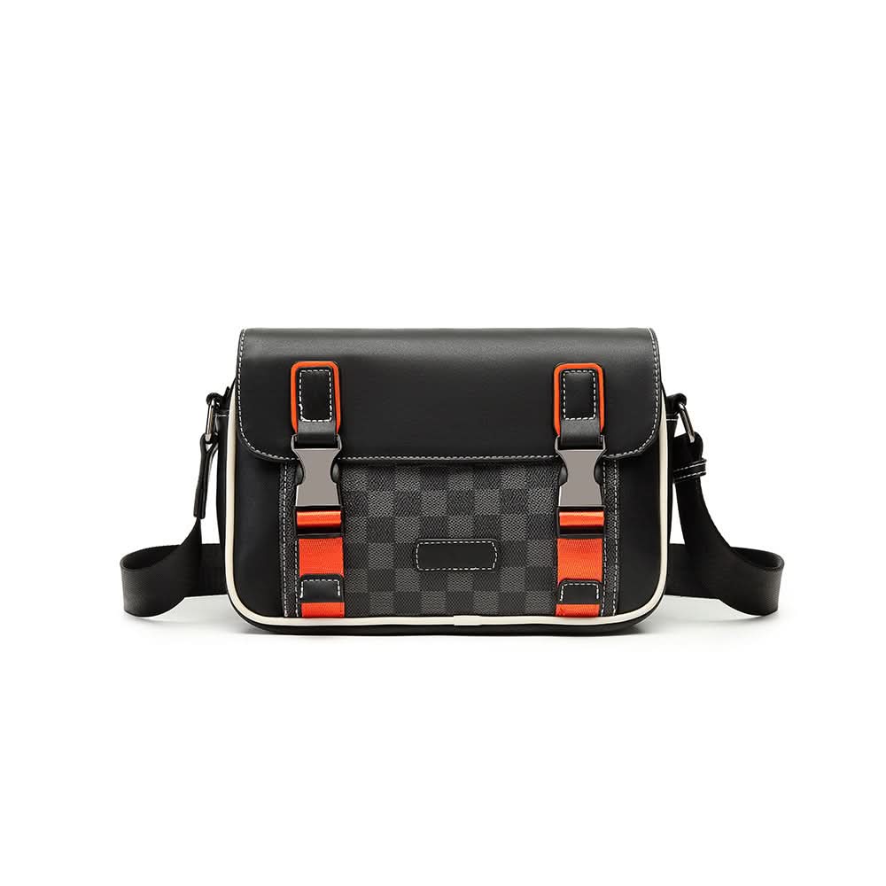 Men's Trendy Plaid Crossbody Bag – For Street Style