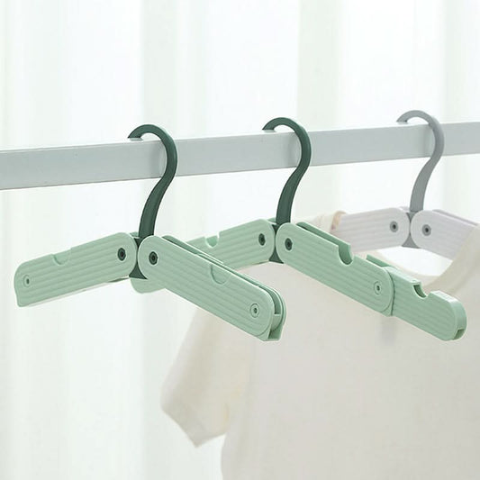 Pack of 2 Foldable Travel Clothes Hangers – Portable