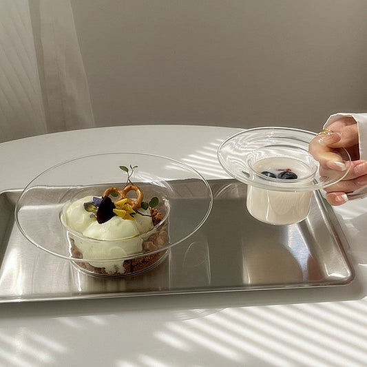 Heat-Resistant Glass Salad Bowl – Nordic Borosilicate Dessert & Yogurt Bowl