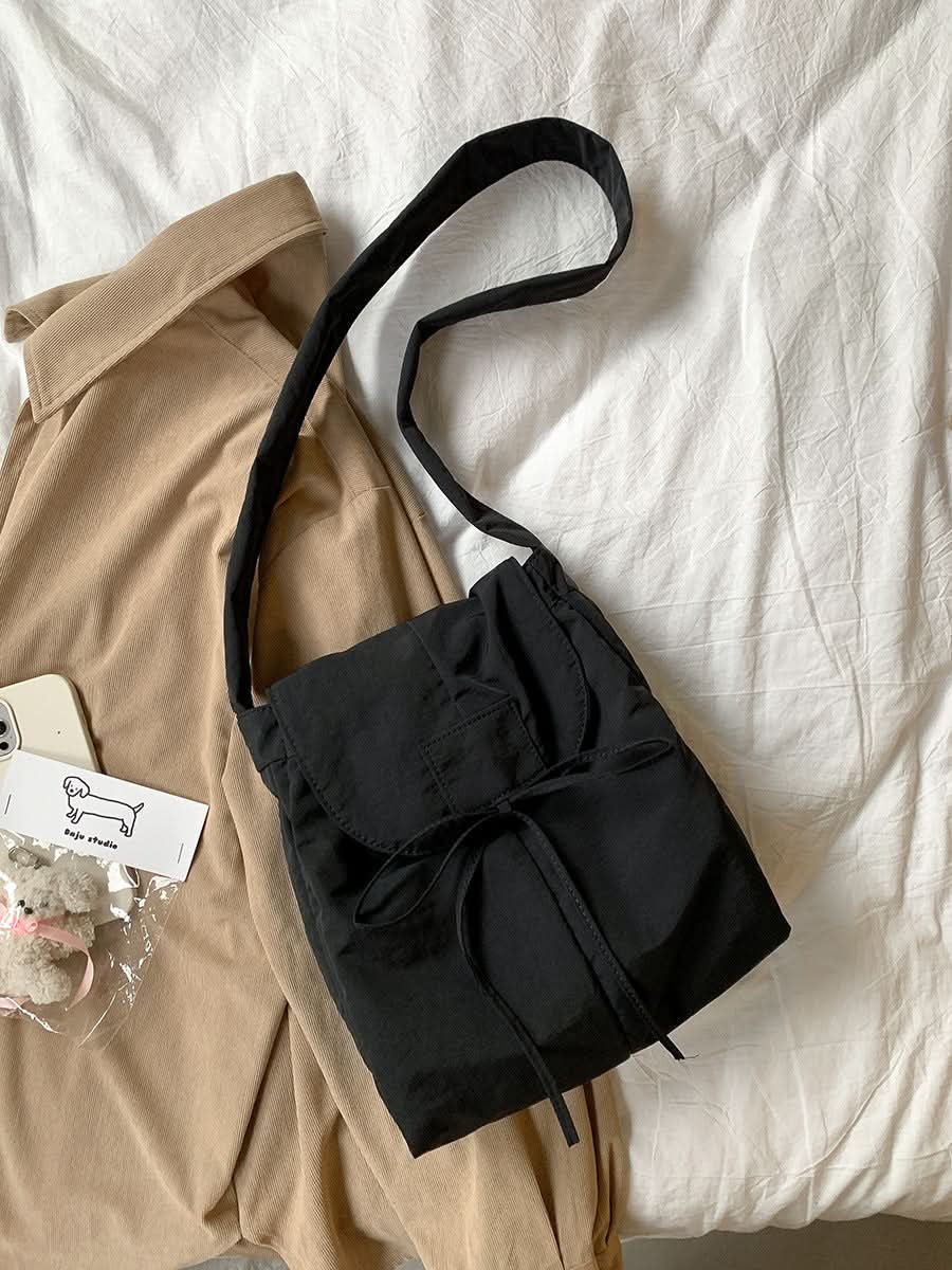 Women's Retro Nylon Shoulder Bag – Stylish Square Crossbody Bag