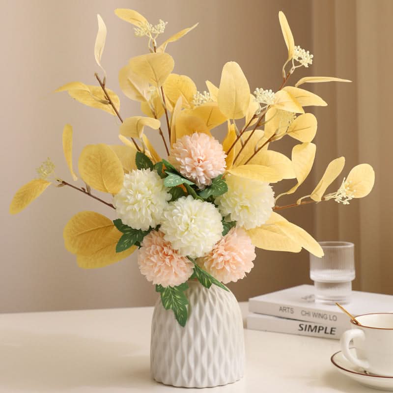 Ceramic Vase with Artificial Flowers