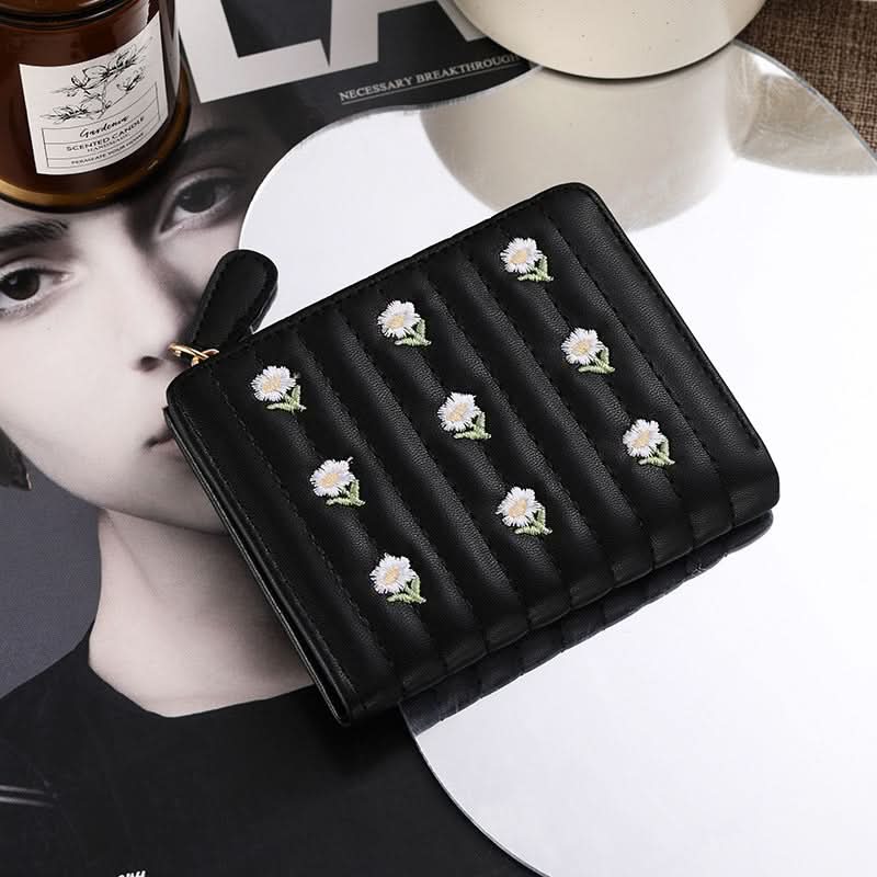 Ultra-Thin Floral Card Holder – Compact Wallet