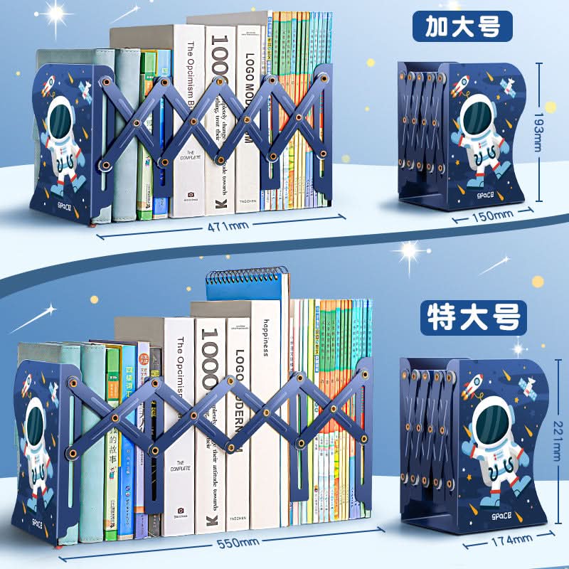Telescopic Desktop Book Stand – Adjustable Plastic Bookshelf