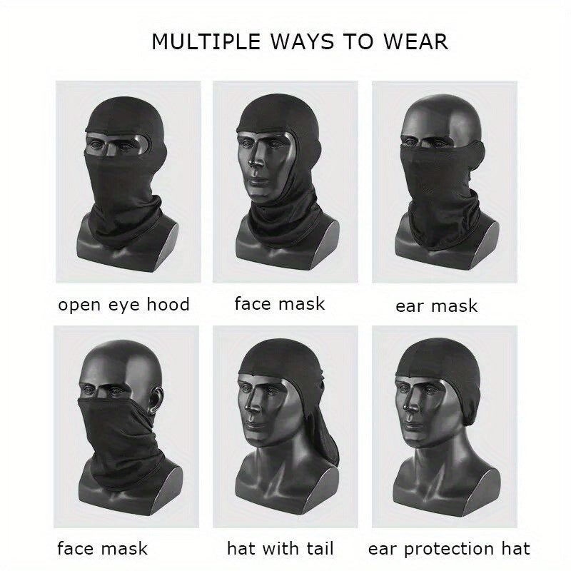 Men’s Quick-Dry Cycling Balaclava Cap – Lightweight Sports Headwear