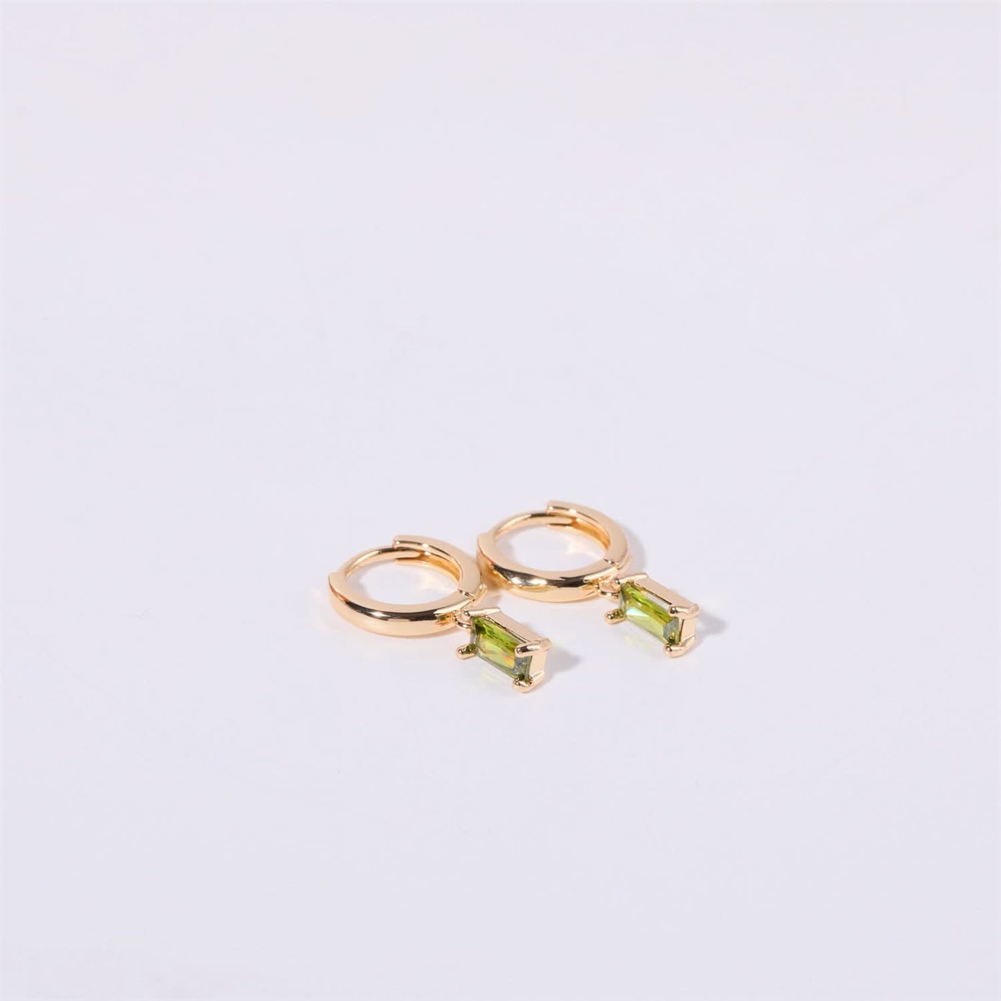 Birthstone Hoop Earrings for Women – Crystal Hoops, Retro Chic Style