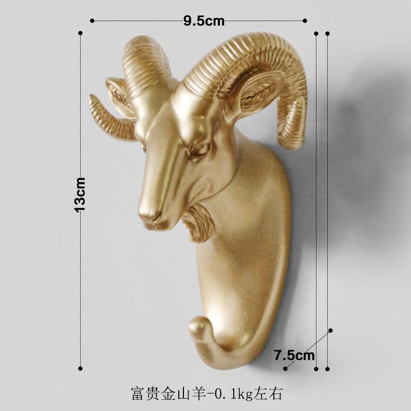 Punch-Free Animal Head Wall Hook – Decorative Deer Head Sticky Hanger
