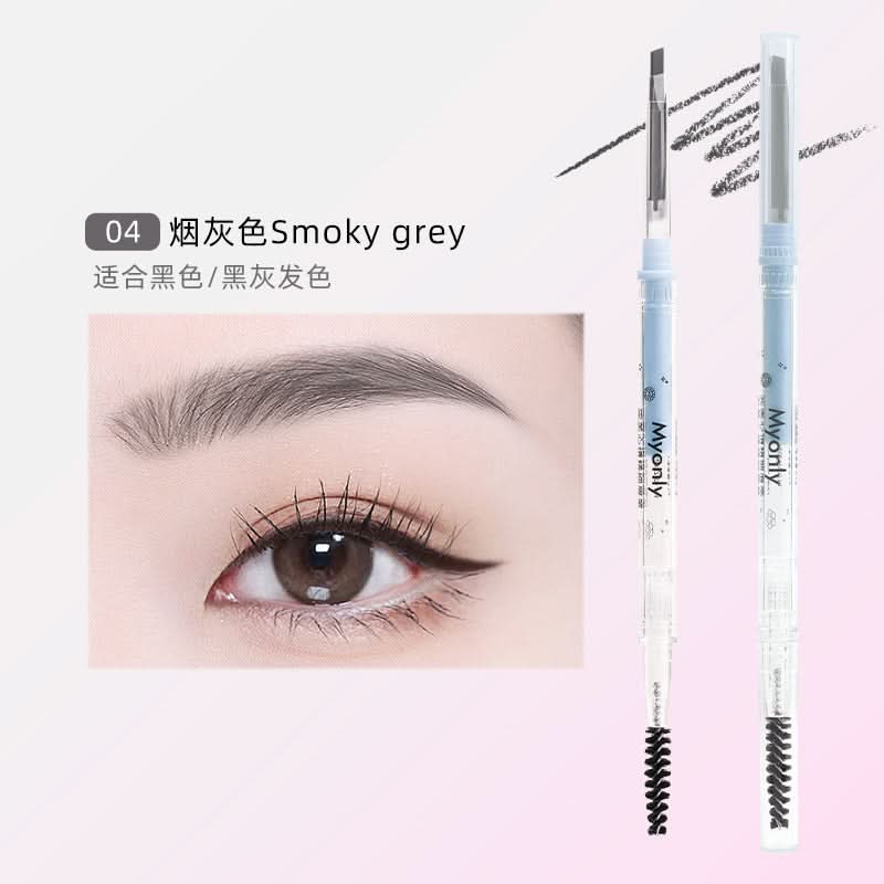 Myonly Dual-Ended Rotating Eyebrow Pencil – Ultra-Fine Triangle Tip Smudge-Proof