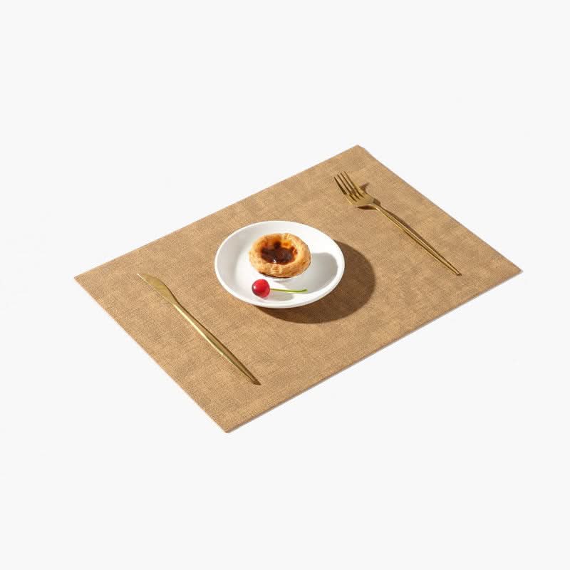 Double-Sided Leather Waterproof Square Placemat