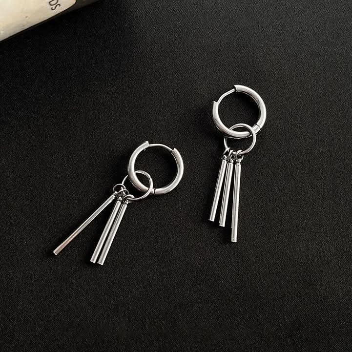 Men’s Titanium Steel Sauron-Inspired Ear Clips –  No Piercing Earrings