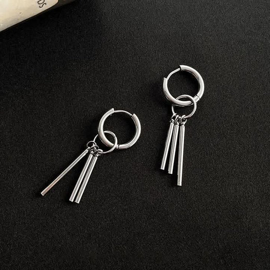 Men’s Titanium Steel Sauron-Inspired Ear Clips –  No Piercing Earrings