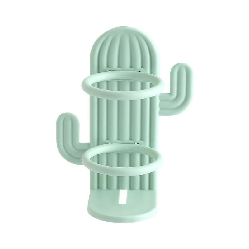 Wall-Mounted Cactus Toothbrush & Storage Rack – Punch-Free Holder