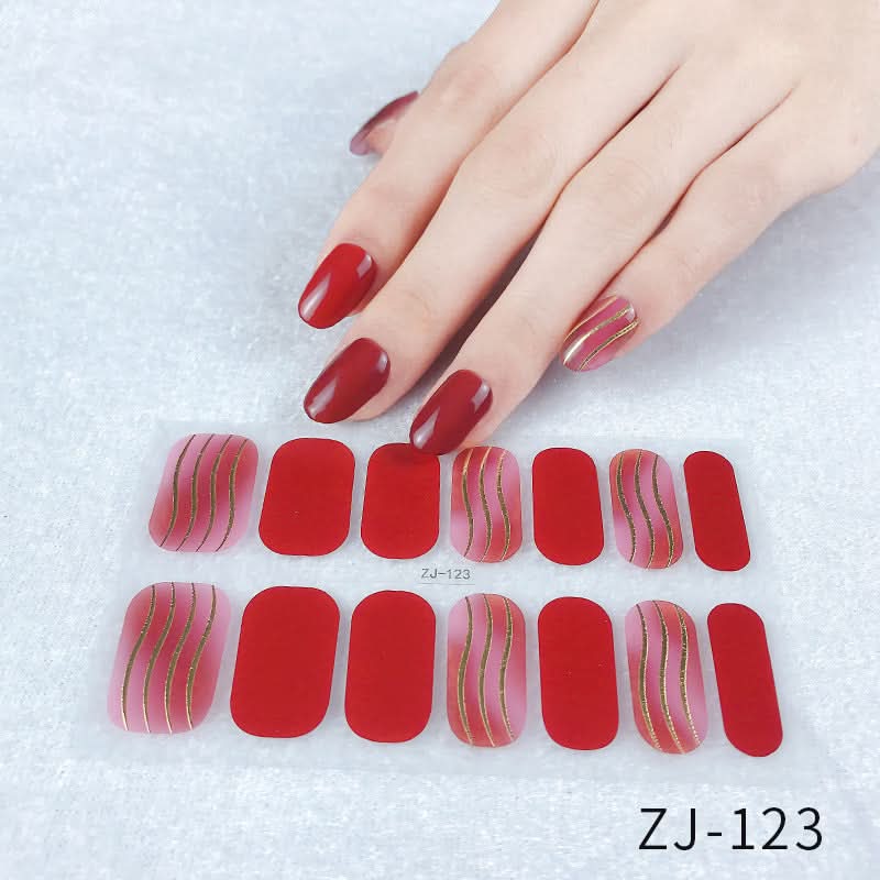 Waterproof 3D Gel Nail Stickers - Durable