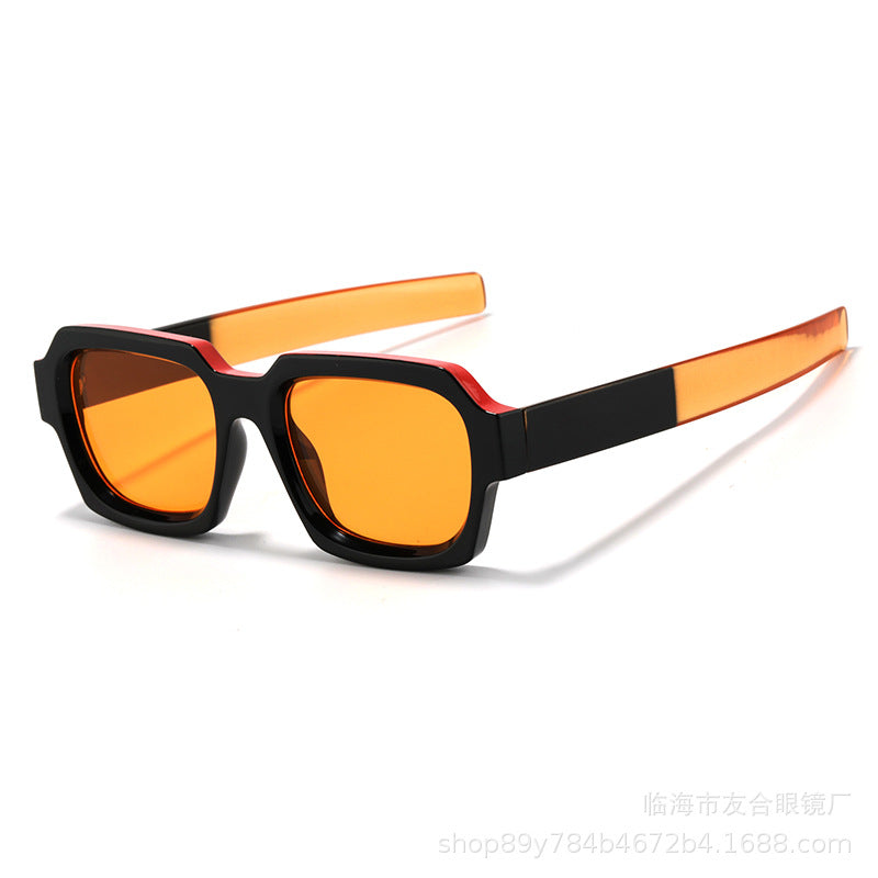 Retro Party Colorful Street-Style Sunglasses – Trendy UV-Protective Fashion Eyewear