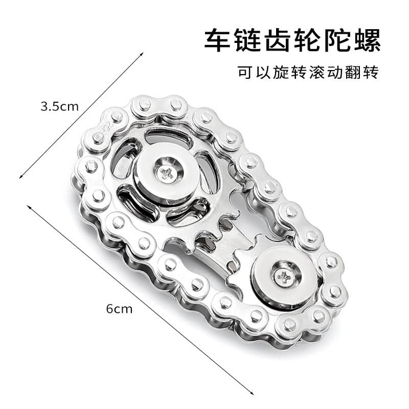 Zinc Alloy EDC Fidget Spinner Gear Toy