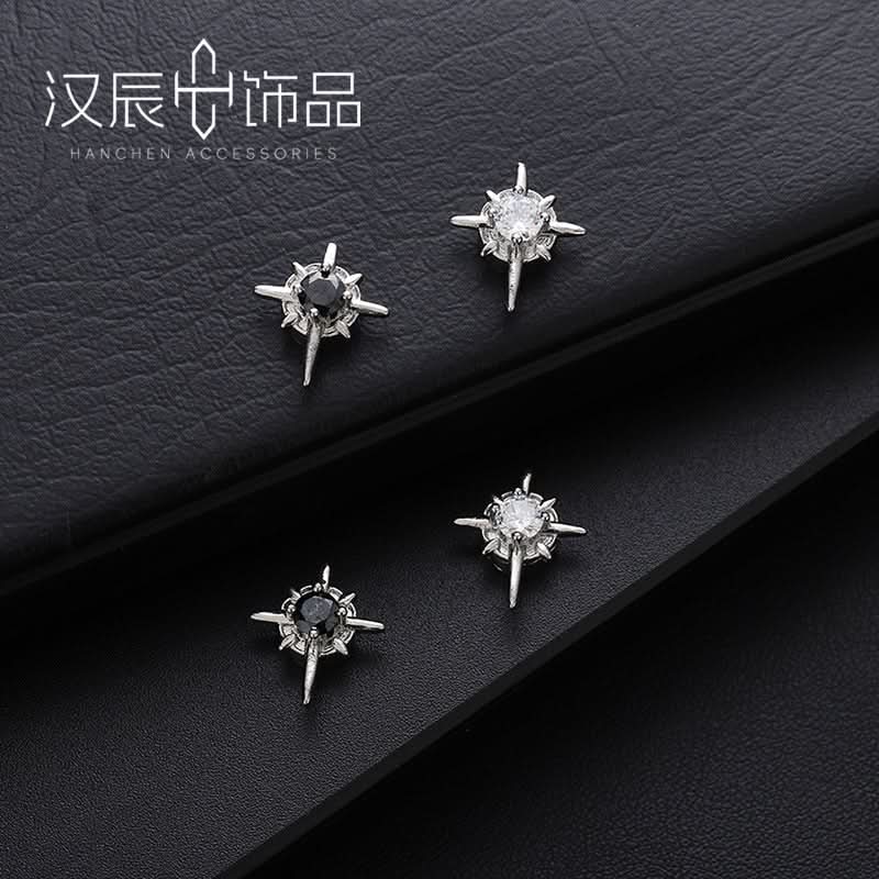 Magnetic Polaris Ear Clips for Men - No-Piercing Star Earrings