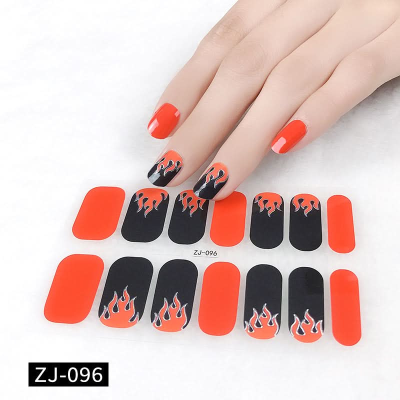 Waterproof 3D Gel Nail Stickers - Durable