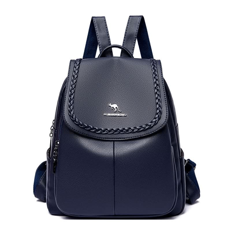 Women's PU Leather Shoulder Backpack – Casual Bag for Daily Use