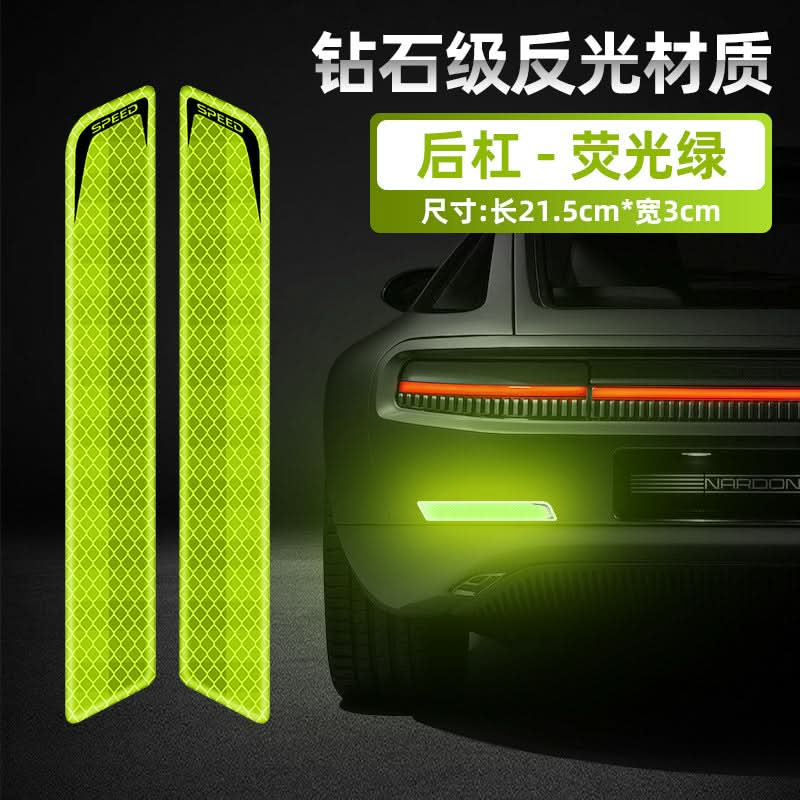 Reflective Car Wheel & Bumper Stickers – Anti-Collision Safety Decals