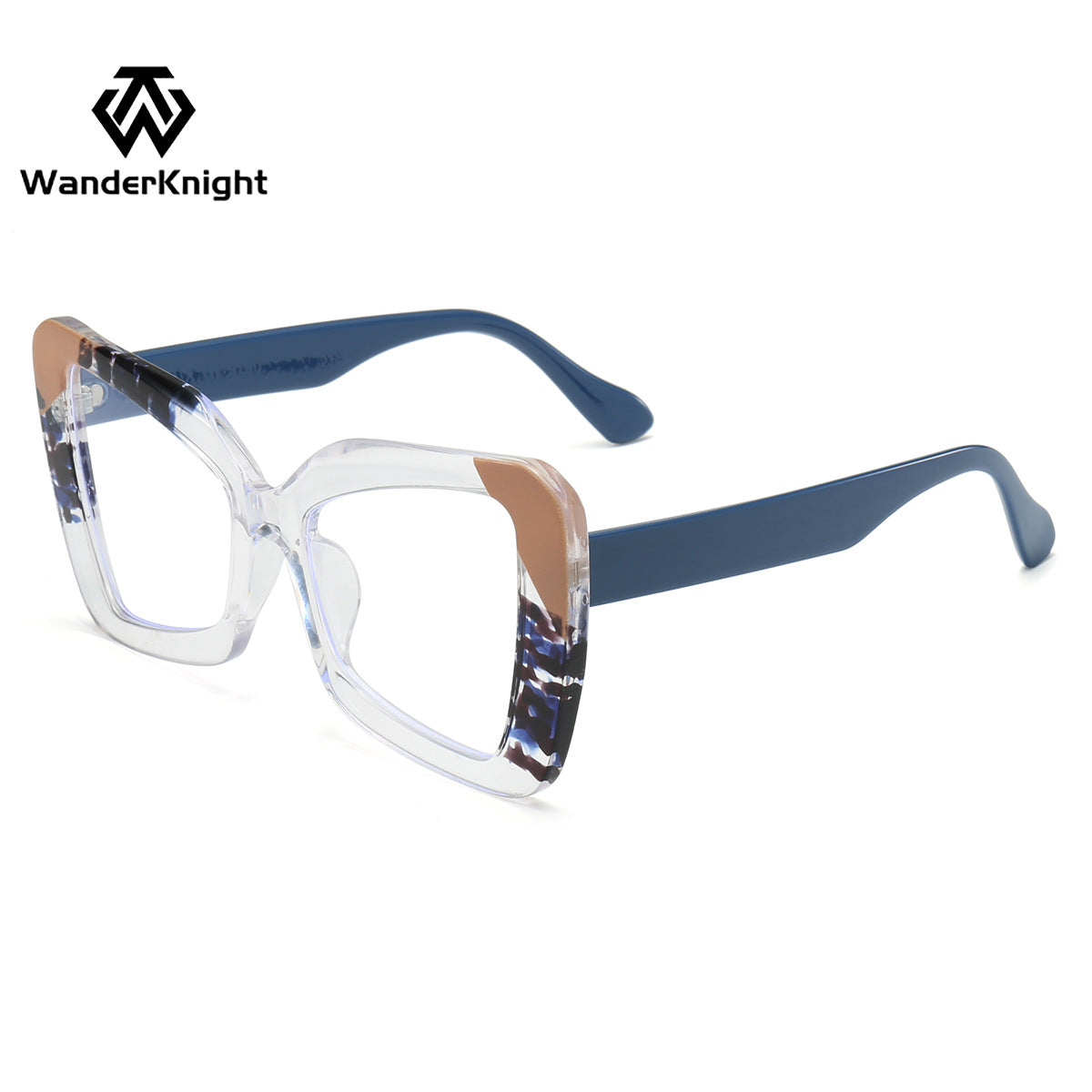 Oversized Square Glasses – European & American Style Eyewear for Bare-Face Looks