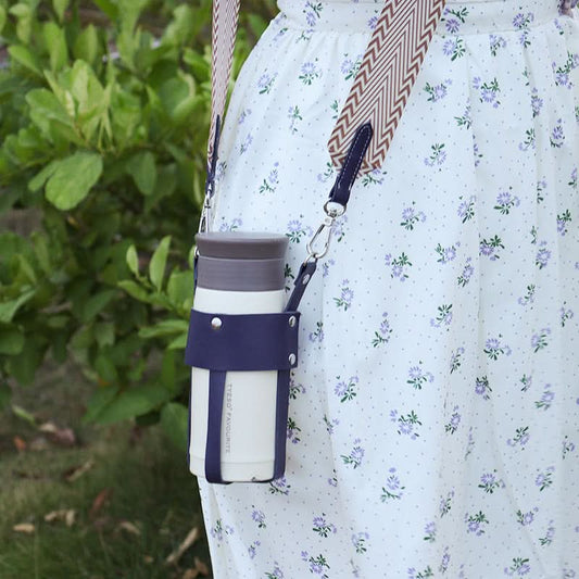 Fashionable Cross-Body Thermos Cup Cover