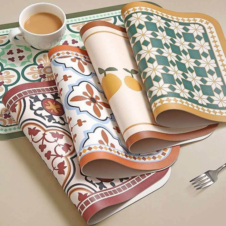 Water-Absorbent Heat-Insulating Nordic Table Mats