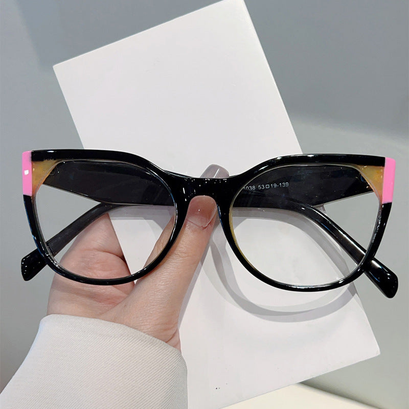 Mosaic Color Square Anti-Blue Light Glasses – Stylish Full Frame Eyewear for Adults