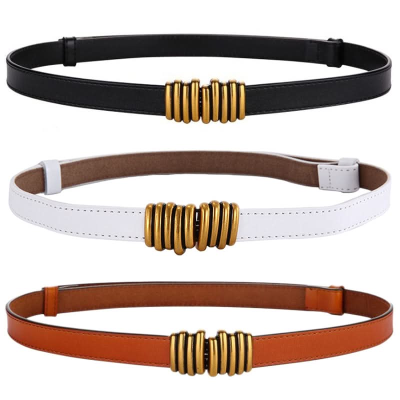 Women's Thin Leather Belt – Adjustable Waist Belt For Dresses, Coats & Sweaters
