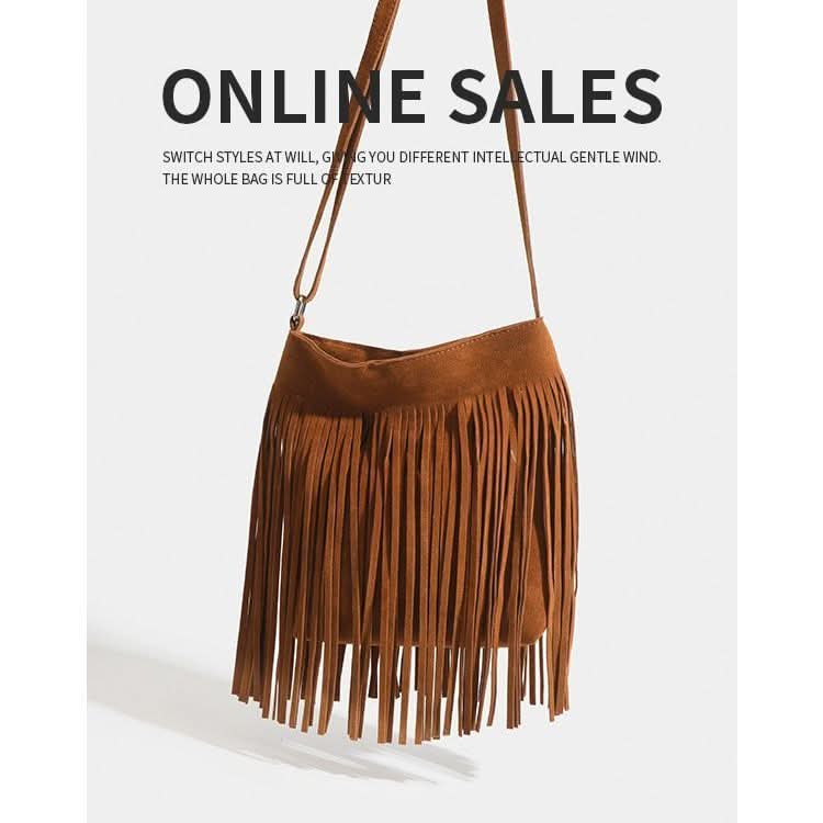 Trendy Tassel Shoulder Bag – Large-Capacity Korean Style Bag