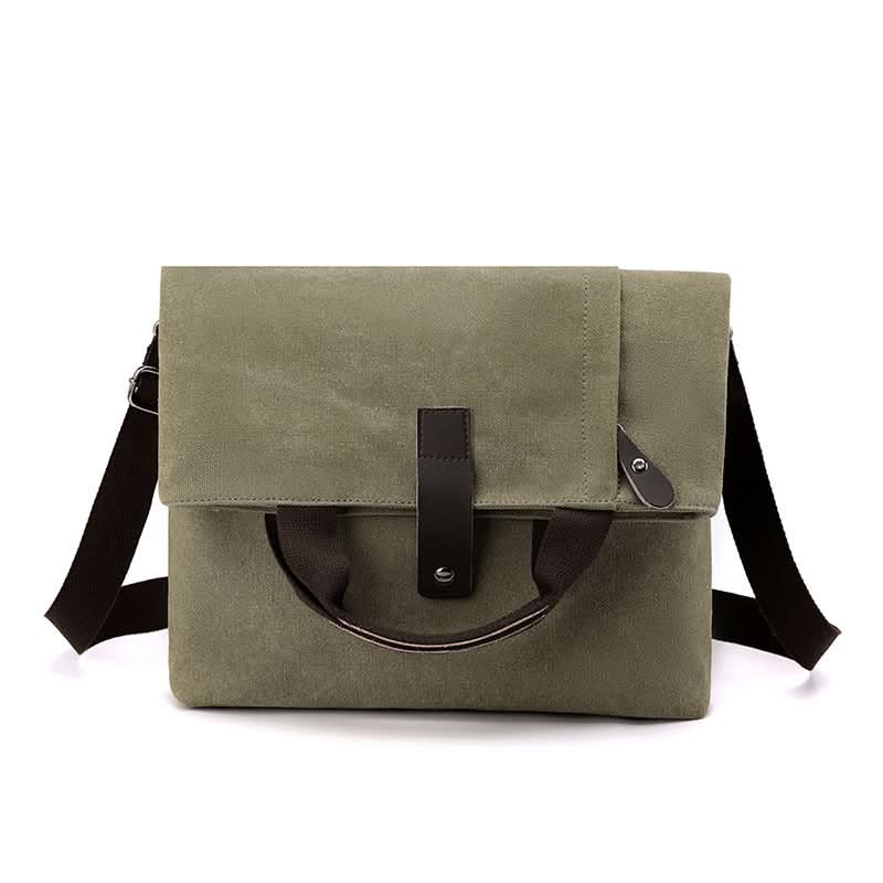 Men's Canvas Crossbody Travel Bag - Large-Capacity Shoulder Handbag