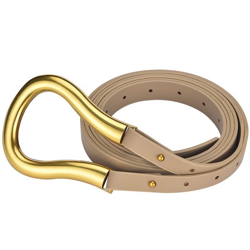 Women's Wide Waist Belt – Stylish Horseshoe Buckle Belt