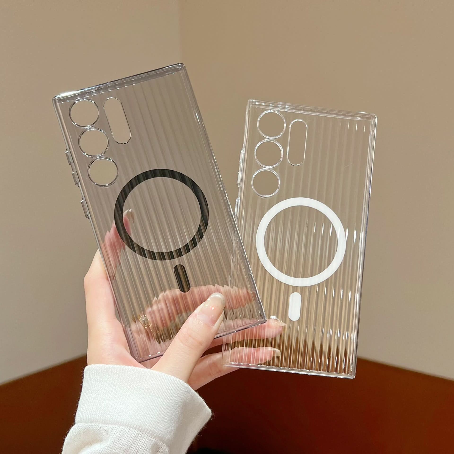 Ultra-Thin Magnetic Case for Samsung S25 Series – Transparent Design