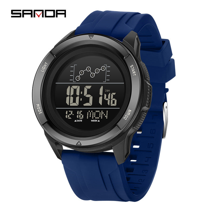 SANDA Digital Sports Watch for Students – Waterproof Countdown Luminous Watch