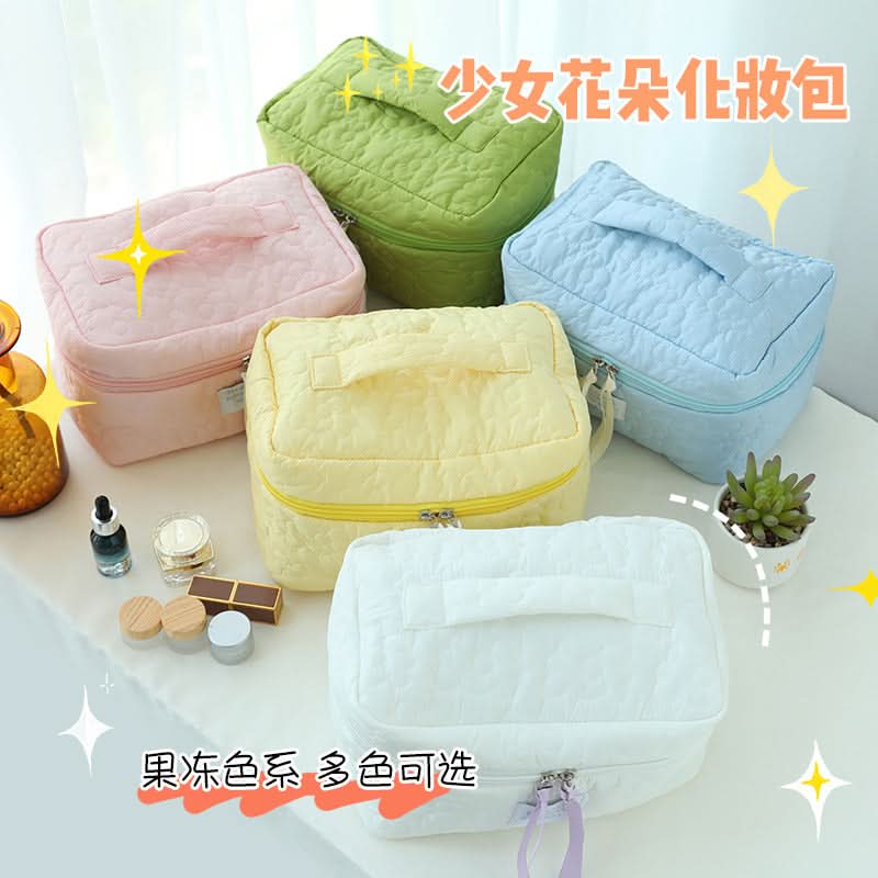 Medium Rectangular Cosmetic Bag for Travel