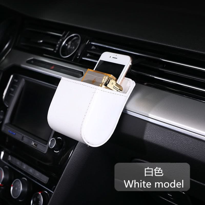Leather Car Air Vent Storage Box (Set of 2)