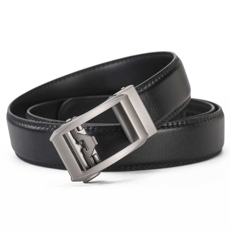 Men’s Leather Automatic Buckle Belt – Adjustable Belt