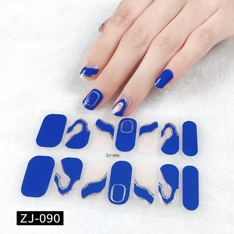 Waterproof 3D Gel Nail Stickers - Durable