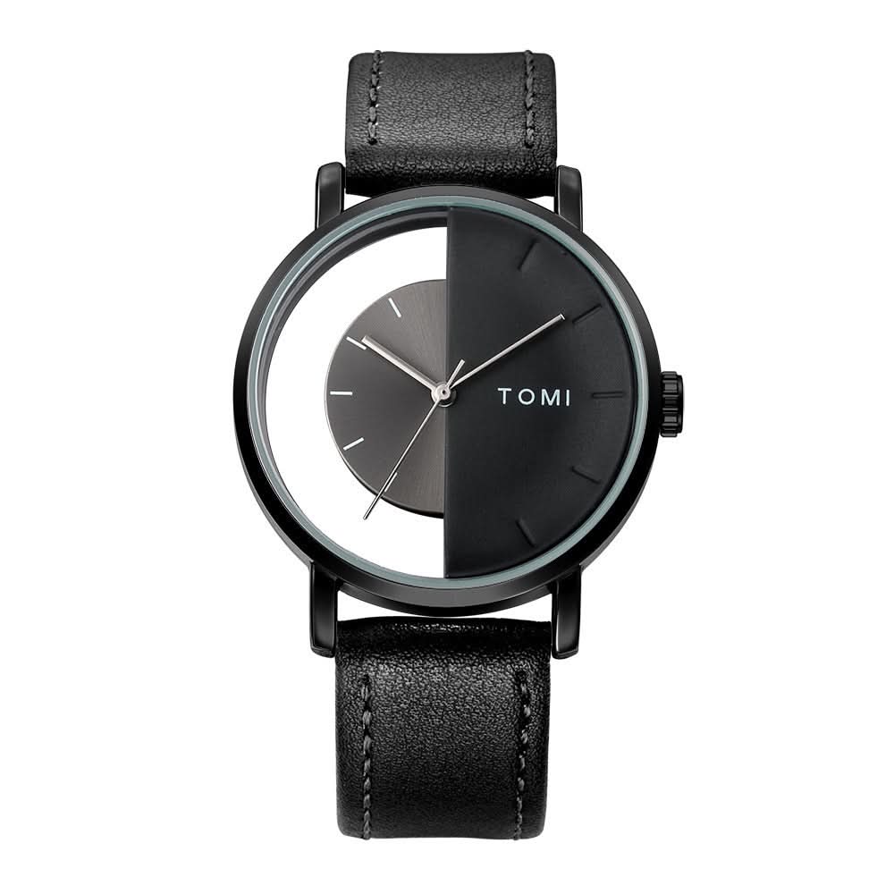 Unisex Hollow Design Quartz Watch – Casual Fashion Timepiece