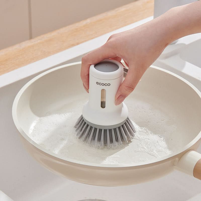 Automatic Liquid-Fill Dish Scrub Brush – Kitchen Pot & Pan Cleaning Brush