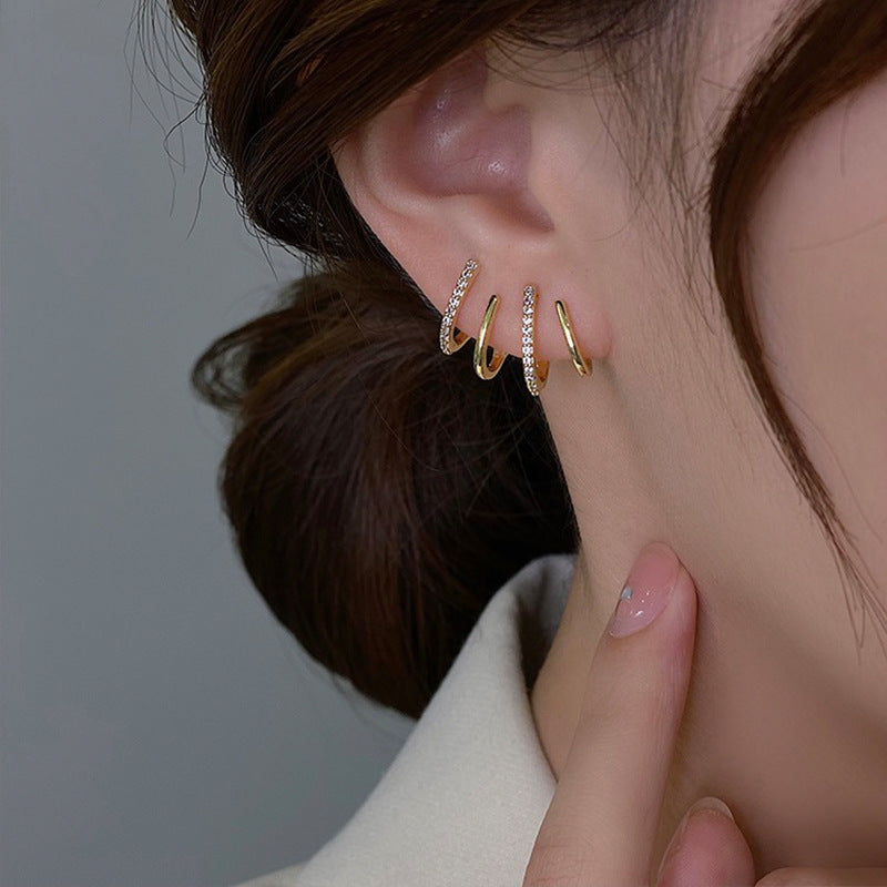 Silver Geometric Earrings for Women – Fresh Retro Luxury Jewelry