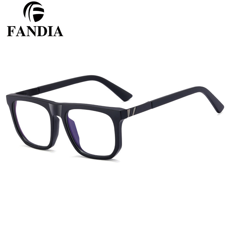 Women's TR90 Square Frame Anti-Blue Light Glasses – Myopia-Ready Optical Eyewear