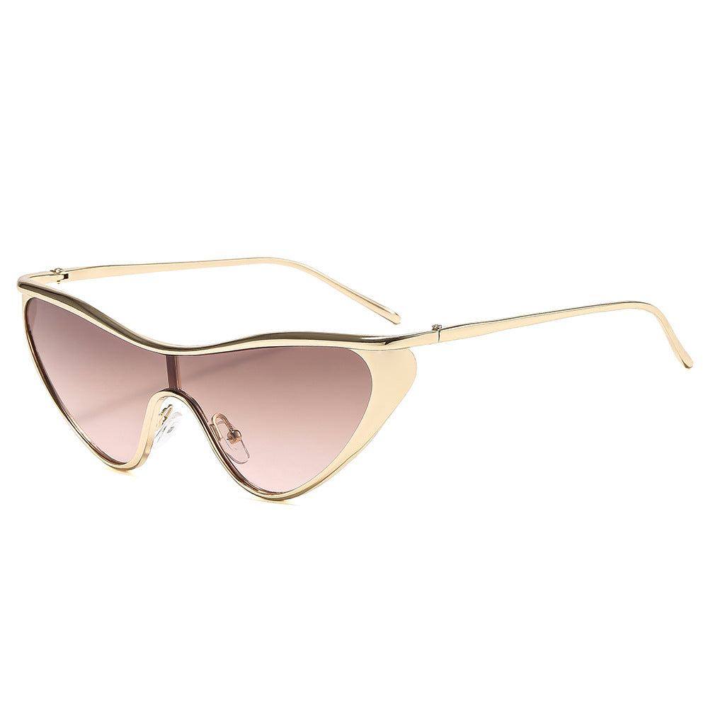 Trendy Metal Frame Women’s Sunglasses – UV Protection Fashion Shades for Everyday Style